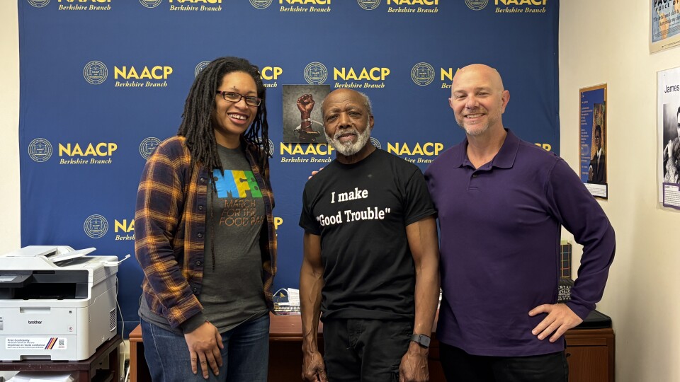 The Fabulous 413 visits NAACP Berkshires to speak with President Dennis Powell.