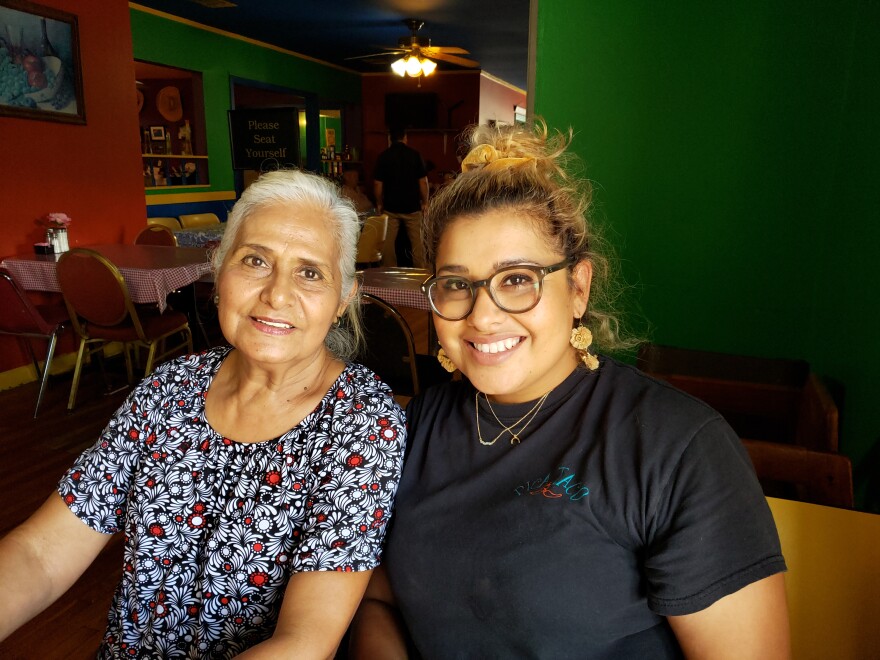 Hilda Balderas, left, and her daughter Rosanna, at their restaurant Pica Taco on Lake McQueeney.