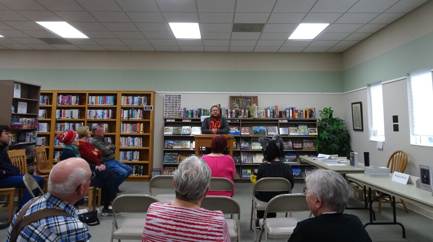 Jason Offutt, an instructor of mass media and communications at Northwest Missouri State University, released his 20th book this year. He offered a reading at the Maryville Library's Dec. 6 book fair.