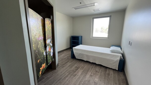 One of 18 new, in-patient behavioral health beds at McLaren's new unit on its Cheboygan campus.