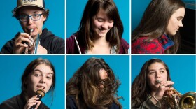 Clockwise from top, left: Kaela Jackson (senior, Garfield), Julia Tanner (sophomore, Roosevelt), Kat Pompermayer (sophomore, Northwest), Ferdos al-Haider (freshman, Franklin), Beatriz Souza (senior, Interlake), Eliana Glass (senior, Roosevelt)