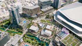 Aerial view of new development