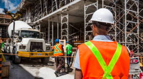 Construction worker working