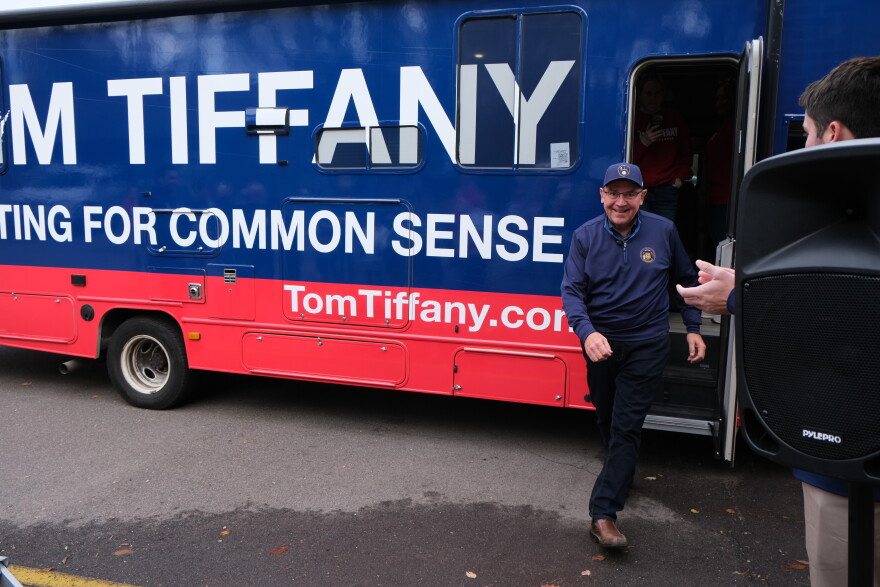 Wisconsin Republican Gubernatorial Candidate Tom Tiffany and other Republicans on the ballot make a stop in Rhinelander on Thursday, October 29, 2026 to encourage people to get out and vote.