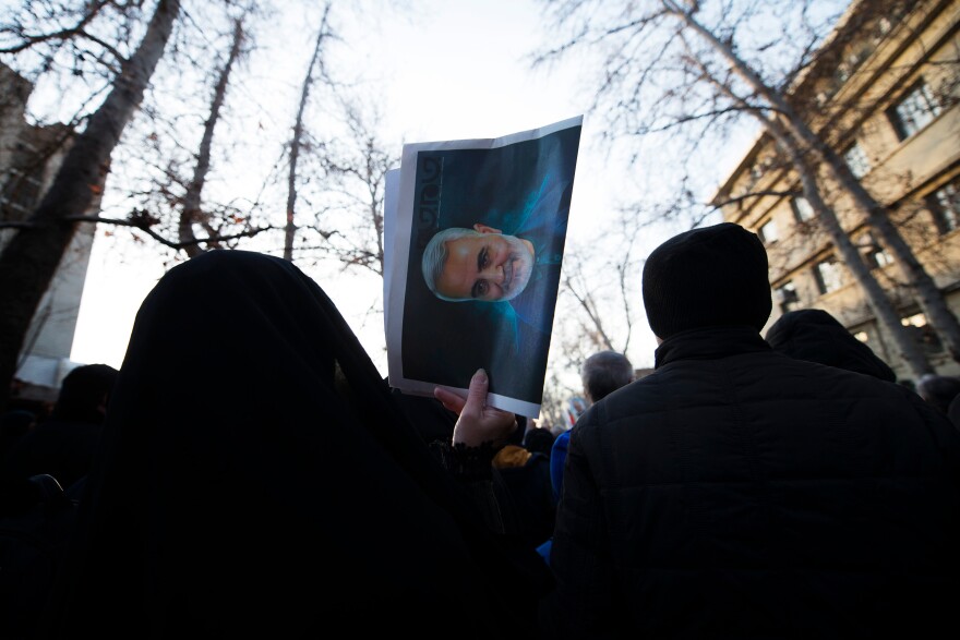 Ordinary Iranians wept, clutched photos of Soleimani and chanted "death to America" on the streets of Tehran.