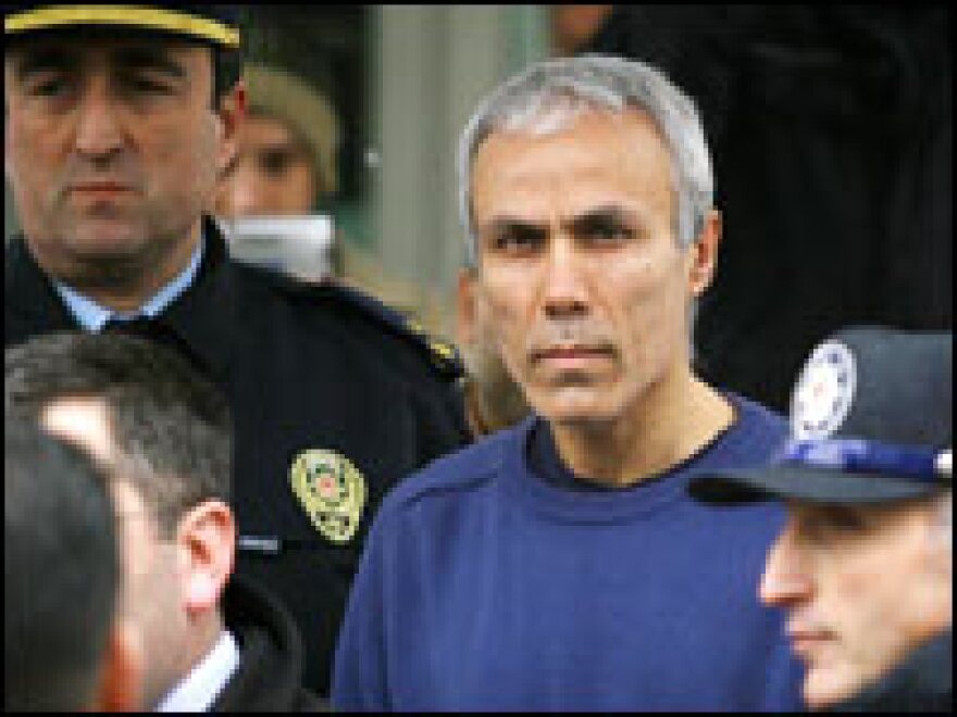 Mehmet Ali Agca is released from a military office in Istanbul, Jan. 12, 2006.