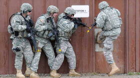 Members of the Wisconsin National Guard during deployment training at Camp Atterbury in 2011.
