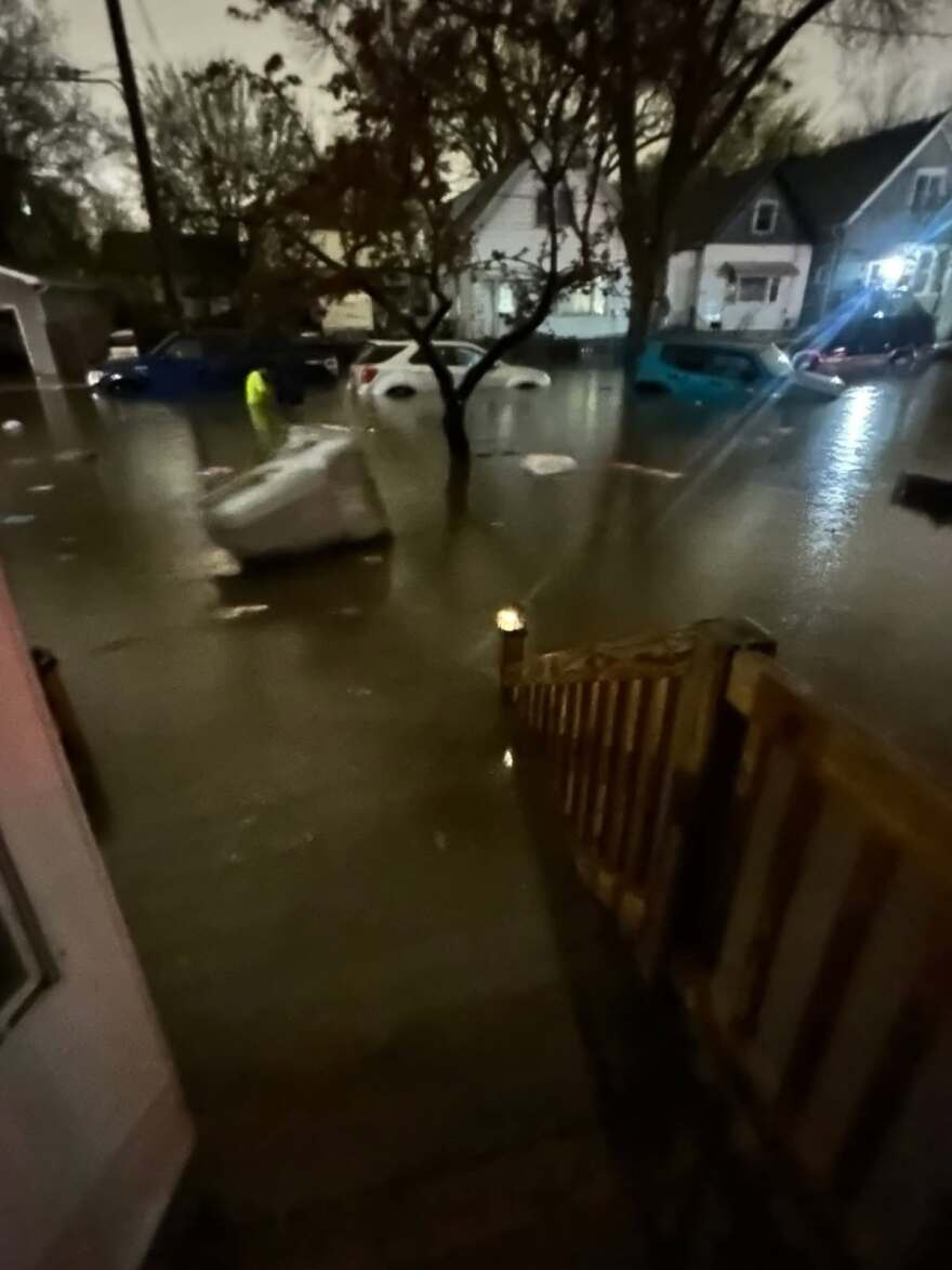 Clarke Square neighborhood during the August 2025 floods