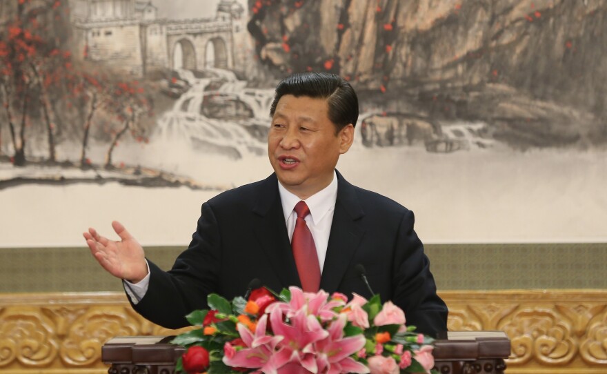 Peng's husband, Xi Jinping, assumed the top leadership post in China's Communist Party earlier this month and is expected to become the country's president next year. The two met in 1986, when she was already a star and he was a deputy mayor.