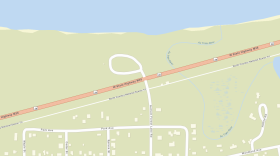 Map of M-28/AuTrain Forest Lake Road intersection