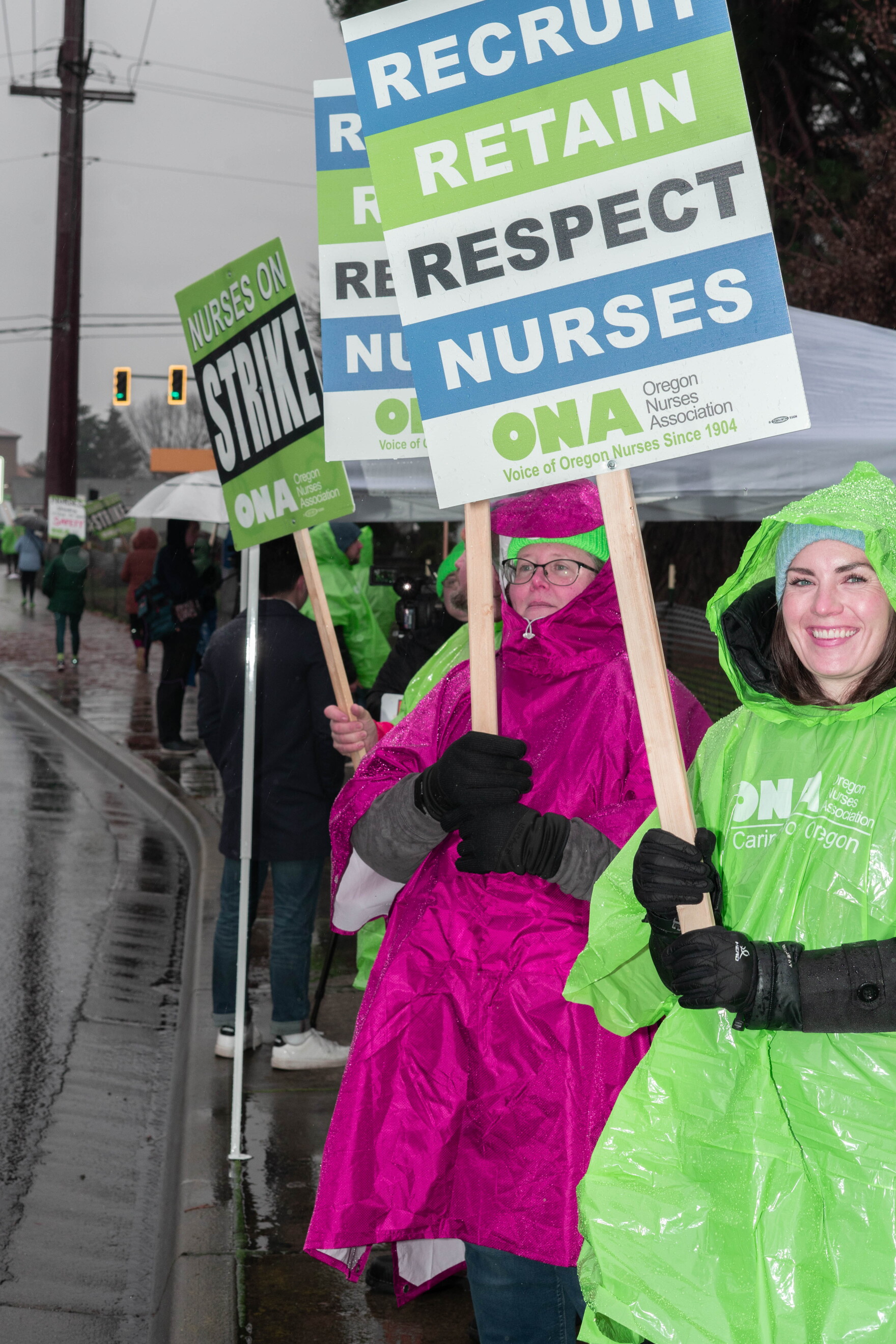 Providence Medford nurses begin strike with health care workers around ...
