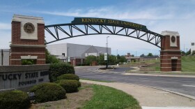 The arch over an entrance into Kentucky State University