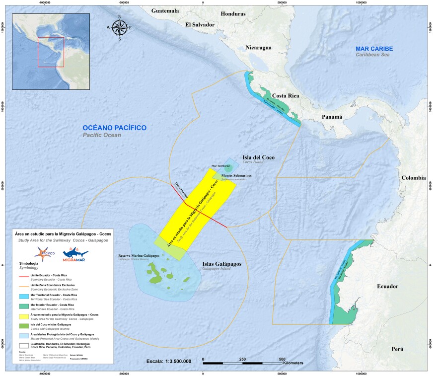A map shows the location of the swimway in yellow.