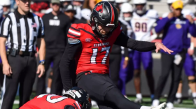 Redhawks kicker Justin Keller