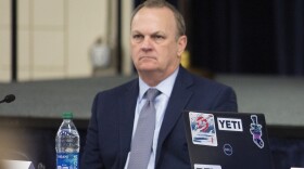 Richard Corcoran thanked Gov. Ron DeSantis during his first public remarks as New College's interim president.

