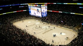 Inside of Amalie Arena during a Lightning game