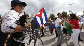 When Castro’s death was announced last year on Sep. 25, 2016, some people had mixed emotions about it. While some celebrated, other people were saying Castro was still a human being. The crowd celebrating in the Little Havana area in Miami on November 26, 2016. (AP Photo/Wilfredo Lee)