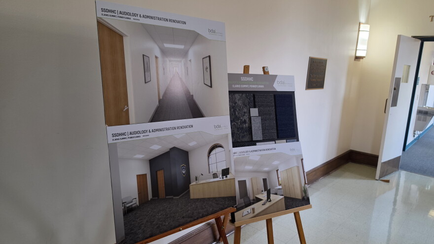 Renovations include part of the first and second floors.