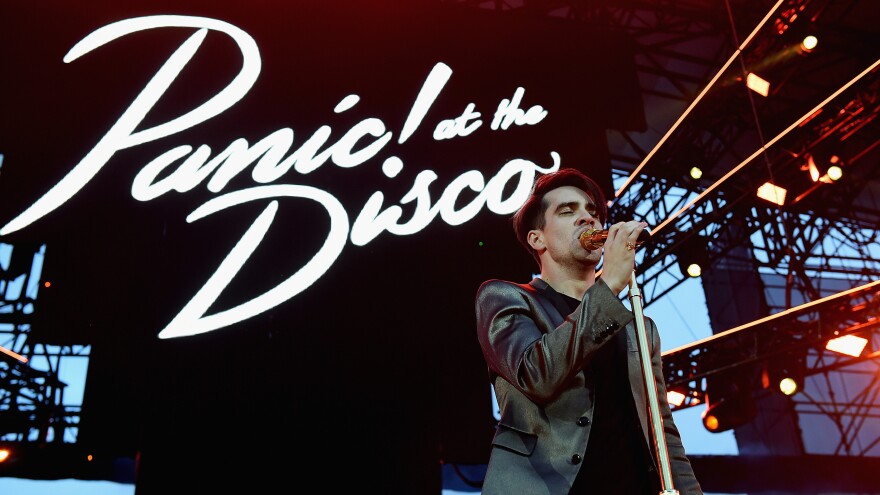 Panic! at the Disco performs onstage at Irvine Meadows Amphitheatre on May 14, 2016, in Irvine, Calif. The group is ending its nearly two-decade run, frontman Brendon Urie announced Tuesday.