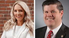 Lori Rook, left, is challenging state Sen. Curtis Trent in the GOP primary in Missouri Senate District 20 in southwest Missouri (photos submitted).