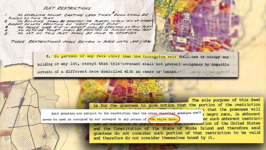 During the early 20th century, property owners and developers wrote restrictions into home deeds prohibiting people of color from buying property.
