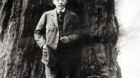 Serge Rachmaninoff, photographed in 1919, somewhere outside of San Francisco.