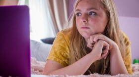 Elsie Fisher in "Eighth Grade." (Courtesy Linda Kallerus/A24)