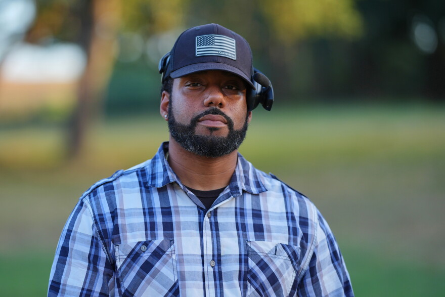 Asunta Washington, a truck driver in New Braunfels, Texas, says he'd be open to voting for Republican candidates if their views aligned with his.