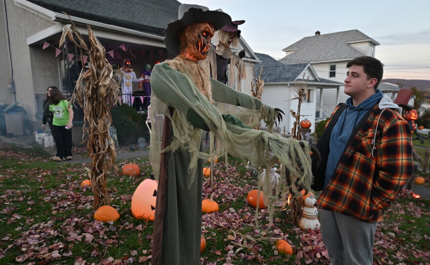 Will Kapmeyer's yard includes items he purchased, salvaged or made.