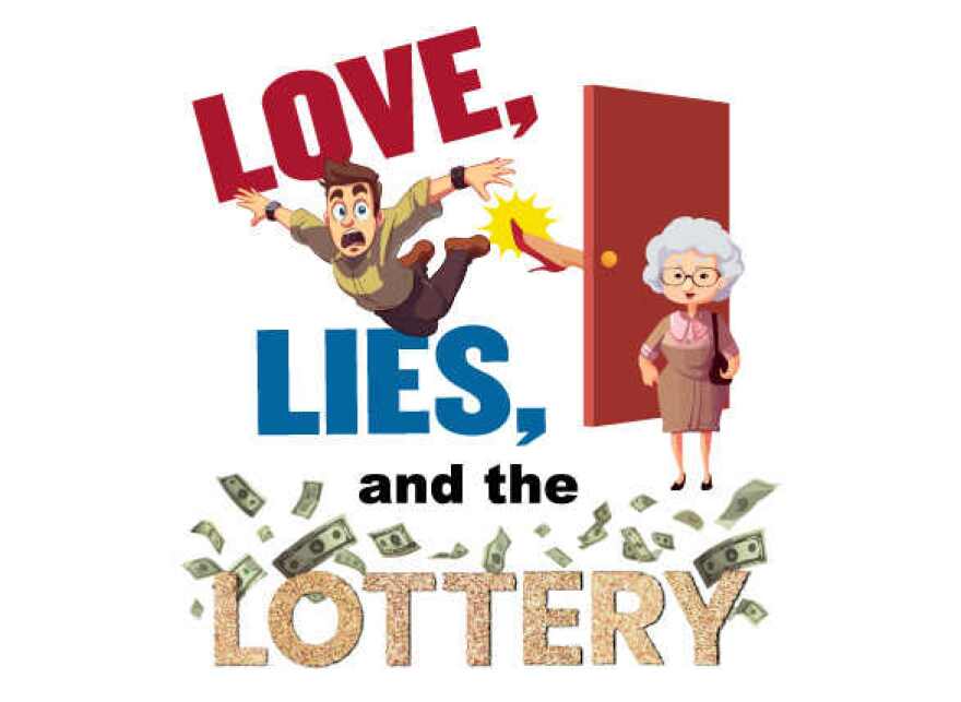 Broadway Palm Dinner Theatre Graphic for 'Love, Lies and the Lottery'