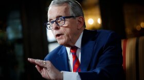 Ohio Gov. Mike DeWine speaks during an interview at the Governor's Residence in Columbus, Ohio on Dec. 13, 2019.