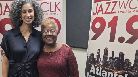Alicia Graf Mack, the new Artistic Director at Alvin Ailey American Dance Theatre, and Kiplyn Primus in the WCLK Studios. Alvin Ailey performance in Atlanta are at the Fox Theature February 11th - 15th.