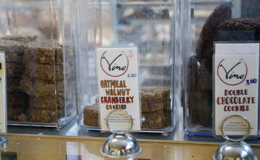 Oatmeal walnut cranberry cookies at Vine Sourdough Bakery in Gainesville, Fla., Friday, May 29, 2026.