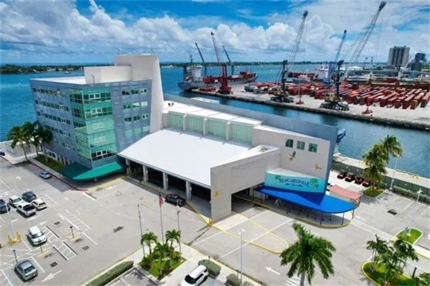 The Port of Palm Beach’s cruise terminal, which opened in 2002.