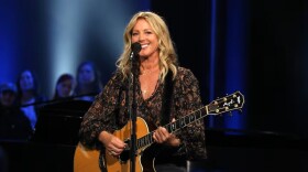 Sarah McLachlan performing in a CBC studio in Toronto.
