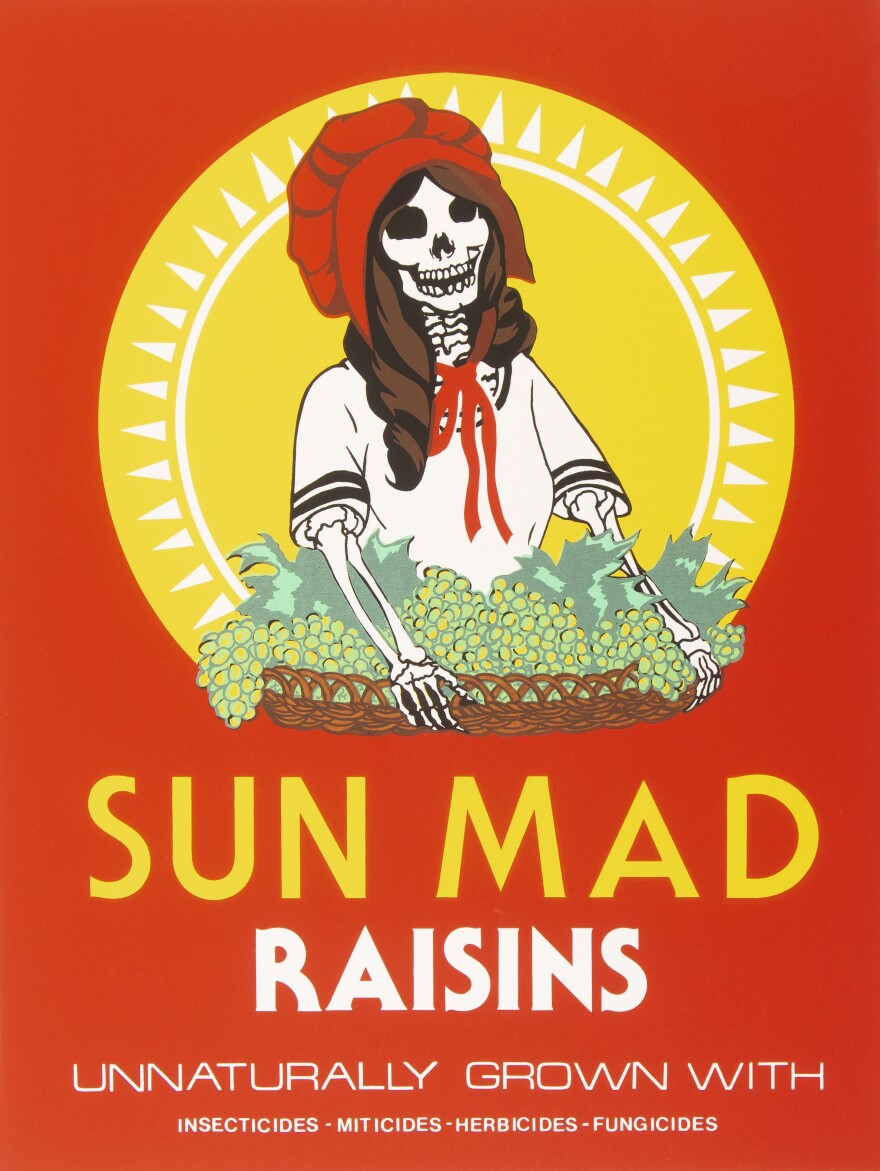 Ester Hernandez, Sun Mad, 1982, screenprint, 26 x 20 in., Blanton Museum of Art, The University of Texas at Austin, Gilberto Cárdenas Collection, Museum Acquisition Fund, 2022.