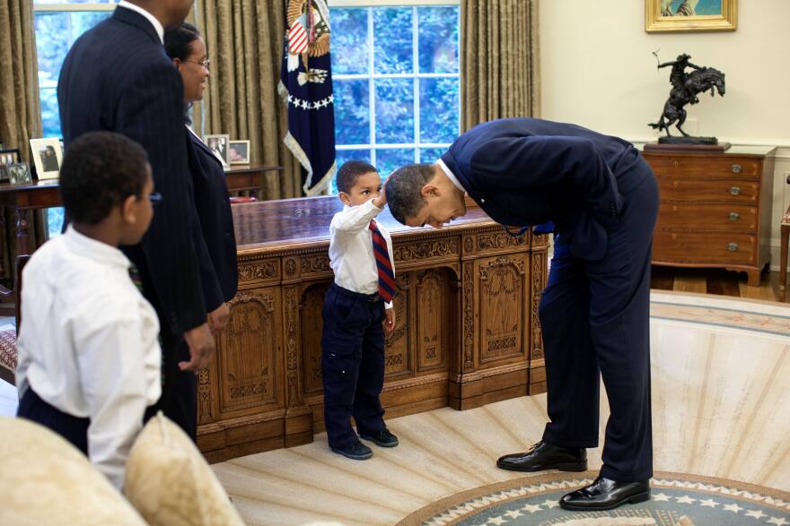 Jacob Philadelphia, in 2009, touched President Barack Obama’s head after Jacob mentioned that his friends told him his haircut was just like the president's.