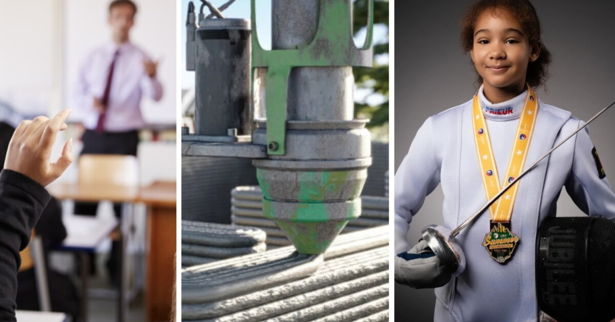 A collective sign from teachers unions, homes built with 3D printing, winning by the sword