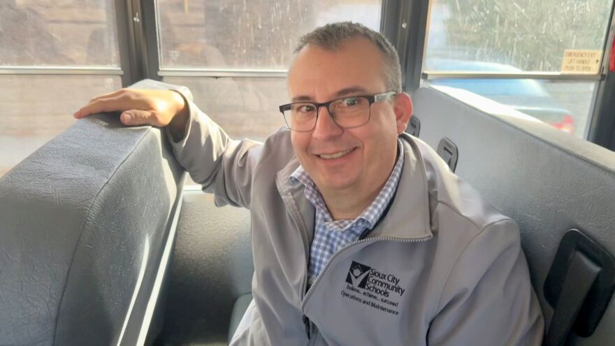 Tim Paul, the Director of Operations & Maintenance, for Sioux City Community Schools, says maintenance is expected to be minimal forthe district's new EV buses.