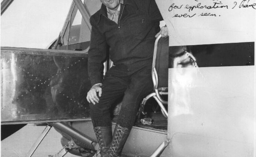The Rev. Bernard Hubbard, a geologist known as "the glacial priest," pictured in 1949. According to the legend of the 1951 Explorers Club Annual Dinner, Hubbard and another explorer had recovered a giant extinct sloth that ended up on the menu. But that story turned out to be a hoax.