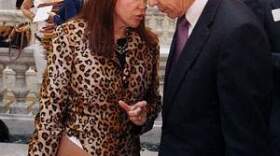 State Rep. Addia Wuchner talks with Jim Votruba, president of Northern Kentucky University, outside the House chamber at the Capitol Building, Frankfort.
