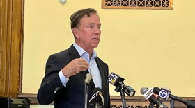 Gov. Ned Lamont, speaking in New Britain on his first full day as a candidate for reelection.