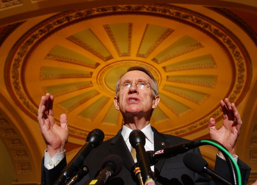 Sen. Harry Reid on Capitol Hill. The Nevada political titan died Tuesday at 82.