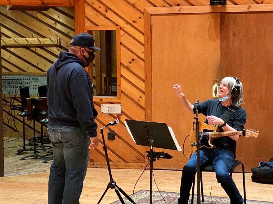 Christian McBride and Mike Stern at the Power Station in New York, recording 'The Q Sessions' for Qobuz