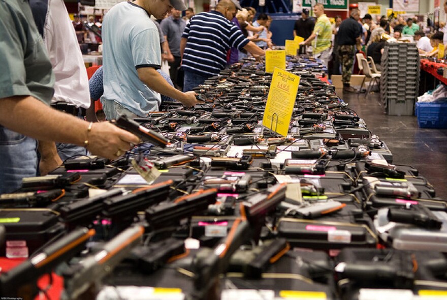 File photo of a gun show.