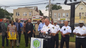 New Haven Police Chief Karl Jacobson speaks during a July 20, 2023, press conference in New Haven.