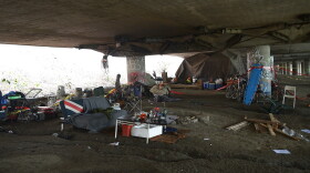 The Jungle, the morning after five people were shot at the homeless encampment. Officially the East Duwamish Greenbelt, everyone calls it The Jungle.