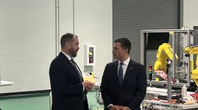 U.S. Transportation Secretary Pete Buttigieg toured an electric vehicle battery plant set to open in Kokomo. The plant is a joint venture between car-maker Stellantis and Samsung.
