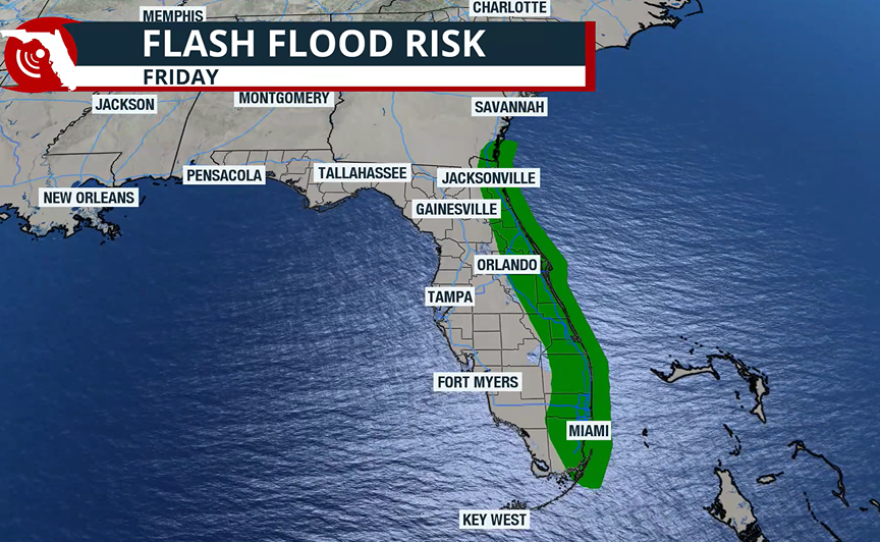 Friday Florida flood threat
