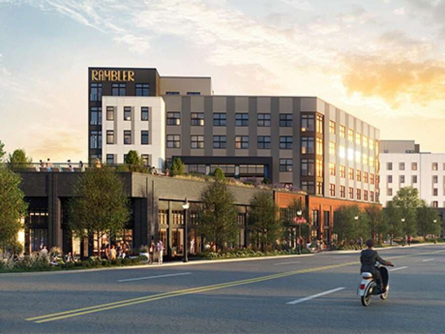 An image of a large apartment building